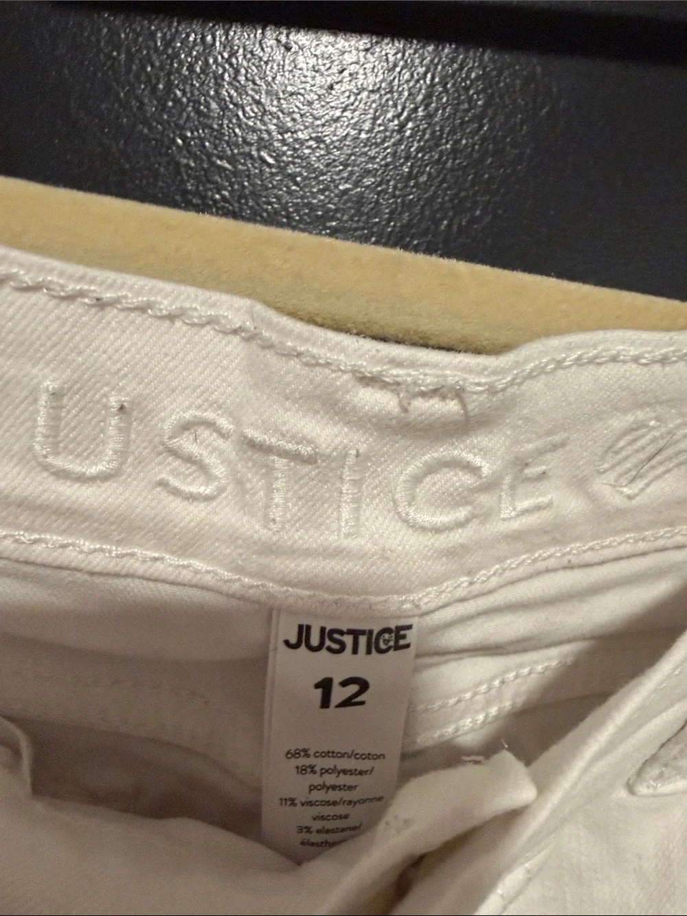 Girls Justice White Jeans